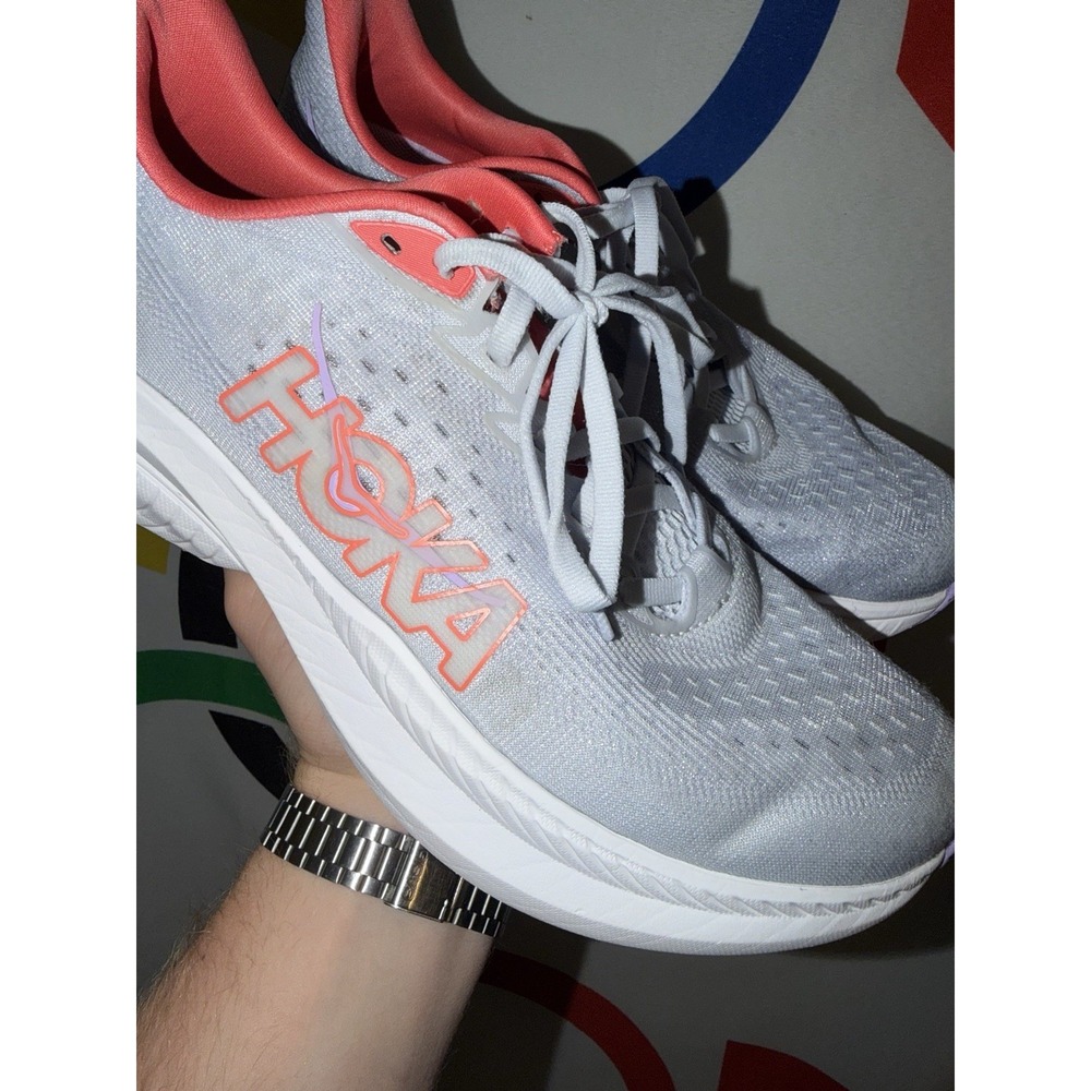 Hoka One One Mach 6 Running Shoes Womens 8.5 Blue Athletic Sneakers - Picture 3 of 8